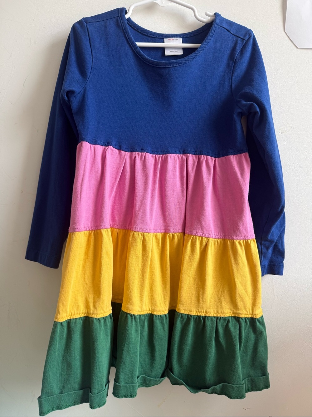Hanna Anderson Dress - Blue, Pink, Yellow, Green- 5